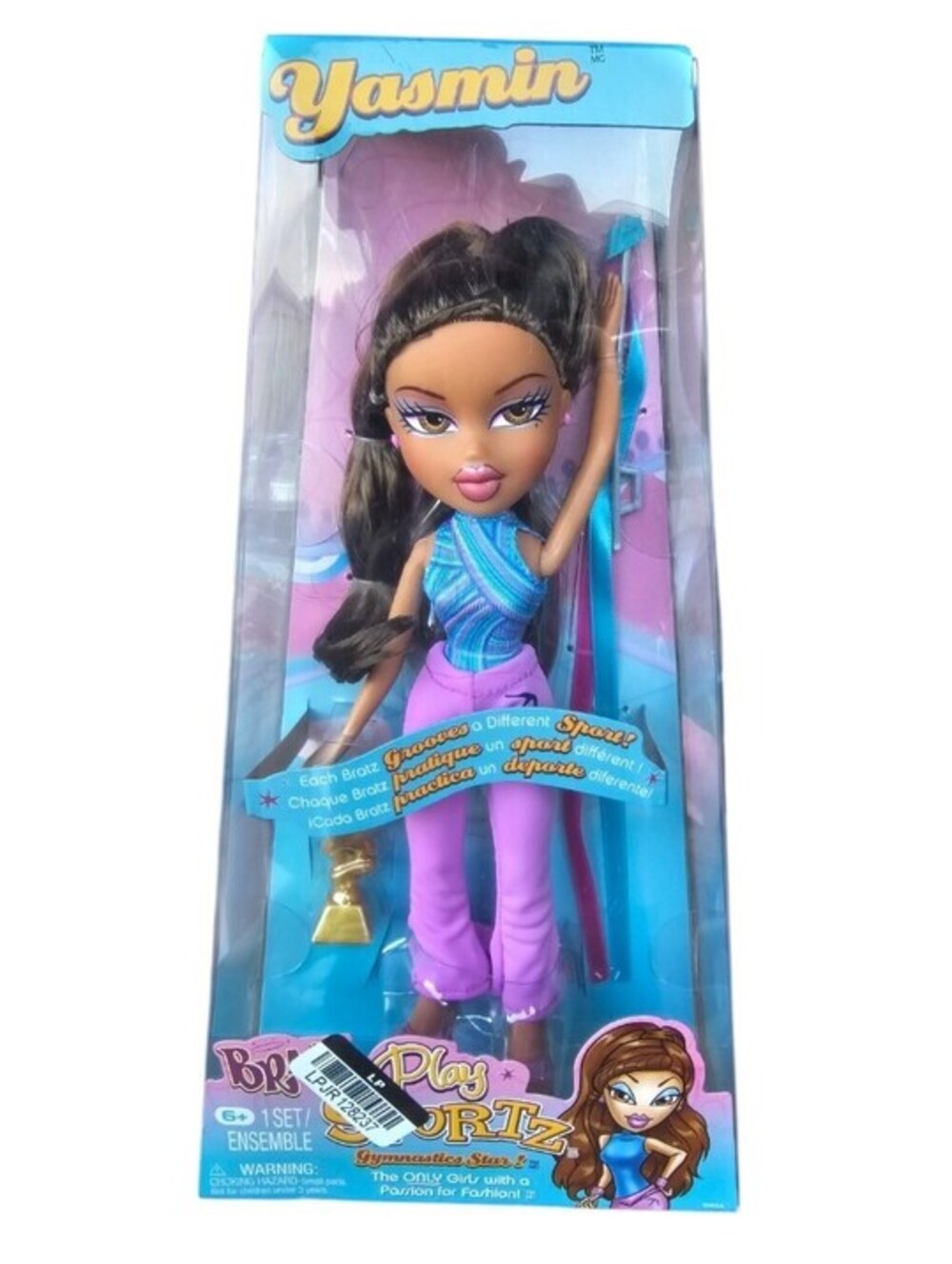 Bratz Play Sportz Yasmin Gymnastics Fashion Doll With Accessories NEW
